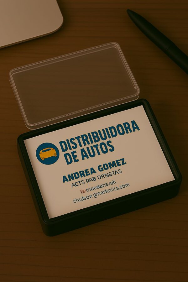 Tarjetas de Presentación a todo color en cartulina opalina blanca de 9x5 cms.
